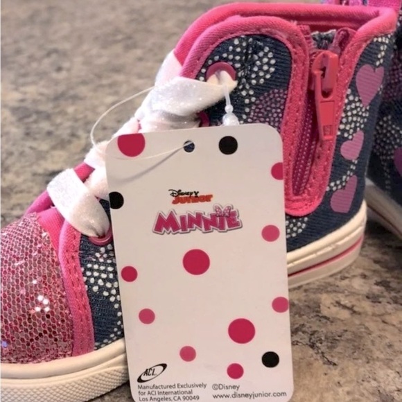 Disney Minnie Mouse Sneakers Size 6 - Picture 8 of 9
